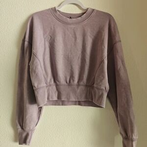 wild fable Mauve Cropped Crewneck Sweatshirt
